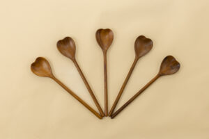 Heart Shaped Wooden Spoon