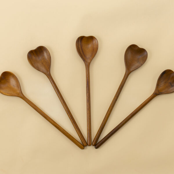 Heart Shaped Wooden Spoon